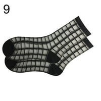Prugaste srčane točke Bow ženske ljetne ultra tanke prozirne preko čarapa za gležnjeve