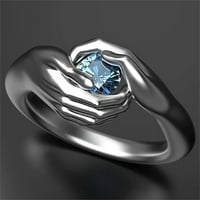 Bacc dodaci koji prihvata cirkonski prsten za prsten za vas dragi kameni obećaj ručki par ljubavi prstenovi