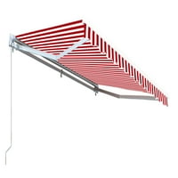 6,5'x5 'uvlačiva tendna tkanina za zamjenu, crvena i bijela prugasta boja
