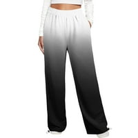Hanas hlače Hlače žene aktivni elastični struk joggeri hlače džepovi nacrtavanje trkača za žene za žene