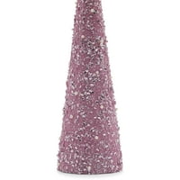 Belham živi Neosvijetljen Konusni sjaj i božićno drvce sa perlama u, ružičastoj boji