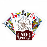Naučna stanična linija ilustrira uzorak PEEK poker igračke kartice Privatna igra