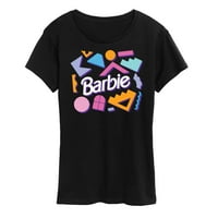 Barbie-Retro oblici - ženska grafička majica sa kratkim rukavima