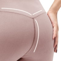 Ženske kratke hlače za vježbanje kompleti rebrastih rezervoara za useve rastezljivi šorc visokog struka