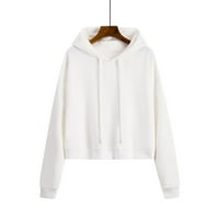 Ženska Casual Moda Hoodie & duksevi Kengur džepna dukserica novi stil Dugi rukav pulover vezica grafički