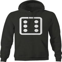 Side si dice igra Bunco kazino kockanje pulover Hoodie srednje tamno siva