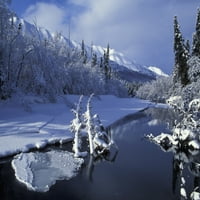 Eagle River U Chugach Sp SC Alaska Print Postera Rane Zime