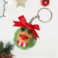 Modni privjesak privjesak lijep Božić Elk obliku torba privjesak ključ prsten ključ ukras Božić poklon