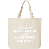 Napravljeno u Americi sa latino dijelovima pamučna platna torba torba