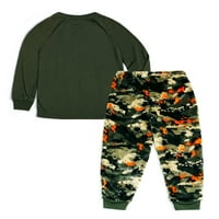 Wonder Nation Boys komplet pidžama dugih rukava i pantalona, 2 komada, veličine 4 - & Husky