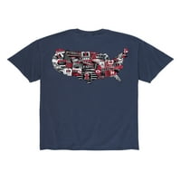 Case IH-IH USA Collage-Muška grafička majica kratkih rukava