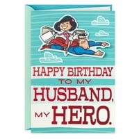 Stripovi Superman Moj Muž, Moj Heroj Rođendanska Čestitka