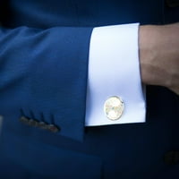 Muške klasične manžete od nehrđajućeg čelika za tuxedo košulje Business Wedding Button Snježne pahuljice