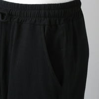Vedolay kratki za muškarce muške kratke hlače Casual kratke hlače s vezicama za trčanje s džepovima,Crni