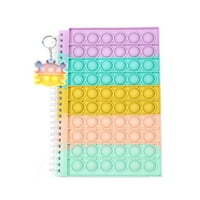 Caitzr Push Pop Bubble Notebook, radna sveska za sveske sa silikonskim poklopcem sa Mini kapicama za igračke