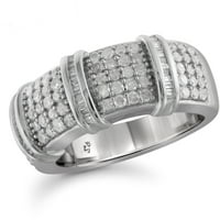 JewelersClub dijamantski prstenovi za žene – 1. Karatni bijeli dijamantski prsten Nakit - Sterling srebrne