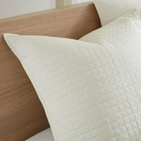Početna ESSENCE Apartman Kay Pamuk Tufted Ivory Duvet Pokrivač za posteljinu, Twin TXL