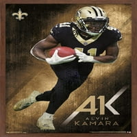 Novi Orleans Saints - Alvin Kamara zidni poster, 14.725 22.375