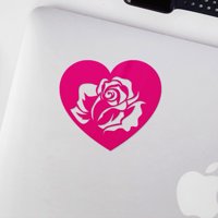 Prozirne Naljepnice Od Heart Rose White Premium Vodootporne Vinilne Naljepnice Za Dodatnu Opremu Za Laptop