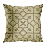 Bež Damast s Marokanskim motivima smeđe apstraktne moderne starinske jastučnice Navlaka za jastuk