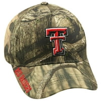 Muški vrh svijeta Mossy Oak Camo Texas Tech Red Raiders Team podesivi šešir-OSFA