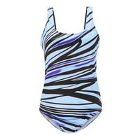 SHPWFBE kupaći kostimi Žene Modni konzervativni gradijentni pruga Veliki odjeća za plažu Bikini Pokloni