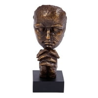 Urbani dizajn Ardent Plea TABLETOP Skulptura Bust Decor-Boja: Bronca, Finish: Bronca, Količina predmeta