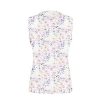 Simplmasygeni klirens cvjetni Cami Tank Tops za žene modni ženski ljetni V-izrez pulover Print casual