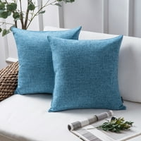 Funtoskop 18 18 Seoska kuća, rustikalna, tradicionalna plava tekstura poliesterska mješavina jastuk