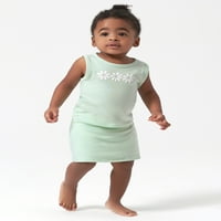 Modern Moments by Gerber baby & toddler girl Tanks, Skort & Shorts Outfit Set, 4-dijelni