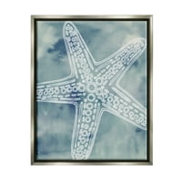Stupell Industries detaljni krugovi uzoraka morskih zvijezda zamagljena akvarelna pozadina grafička Umjetnost