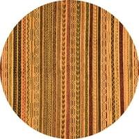 Ahgly Company u zatvorenom okruglom apstraktnoj narančastim modernim prostirkama područja, 3 'runda