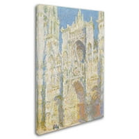 Zaštitni znak likovne umjetnosti 'Rouen Cathedral In Sunlight' platno Art by Monet