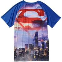 Superman sublimirao mušku Raglan grafičku majicu