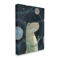 Dizajn Ziwei li stakleni šlem dinosaurusa iz svemira Galactic Planets Painting Canvas Art Print
