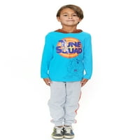 Space Jam Boys Cosplay majica sa kapuljačom i joggeri, dvodijelni set odjeće, veličine 4-10