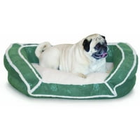 & H Proizvodi za kućne ljubimce Deluxe Bolster Couch krevet za kućne ljubimce, mali, zeleni, 21 30 7