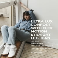 Lee® ženski Ultra Lu Comfort sa fle Motion Jean za ravne noge