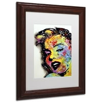 Zaštitni znak Likovna umjetnost Marilyn Monroe II umjetnost na platnu Dean Russo, bijeli mat, drveni okvir
