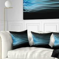 Designart svijetloplavi fraktalni plamen - jastuk za bacanje apstrakta-18x18