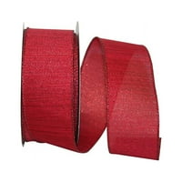 Papirna metalik Božićna žičana traka, Crvena, 2.5 u 20yd, 1 pakovanje
