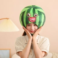 Funny lubenica crtani šešir plišano voće pokrivala za glavu Cross-dressing pokrivala za glavu dekorativni