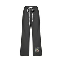 Capris pantalone za žene Ležerne prilike ljetne pamučne pantalone široke noge Capris Lagane vrećice obrezane