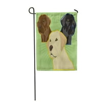 Žuta laboratorija razni labrador retriver psi Zlatna čokoladna slijepa vrtna zastava ukrasna zastava kuće
