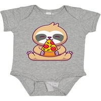 Inktastic Sloth Pizza poklon za dječaka ili djevojčicu bodi