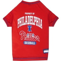 Pets prvi MLB Philadelphia Phillies majica za Psi & Mačke. Zvanično Licenciran-Veliki