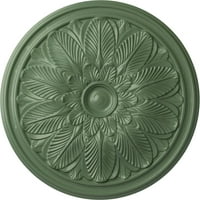 Ekena Millwork 5 8 od 3 4 P bordeau plafonski medaljon, ručno oslikana Atinska zelena