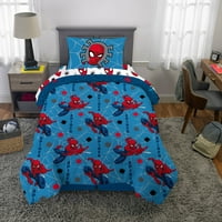 Spiderman' Spidey Faces ' dvostruki krevet u torbi W reverzibilni jorgan