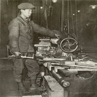 Indo-Kineski Radnik U Fabrici Municije Strug U Francuskoj Tokom Ww1. 1916-17. Francuske Kolonije Istorije