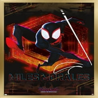 Marvel Spider-Man: preko paunog stiha - milje zidni poster, 22.375 34 uokviren